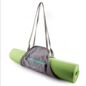 Gray Yoga Mat Wrap Bag Carrier